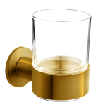 Držiak zubných kefiek SMILE, kartáčované zlato