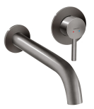 Umývadlová nástenná podomietková batéria Ciriculus, gun metal