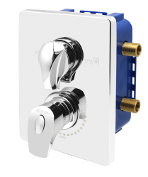 Podomietková termostatická batéria s boxom 2 vývody