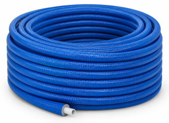 5-vrstvá rúrka PERT/AL/PERT s hliníkovou vrstvou 20x2mm a izoláciou  9mm - modrá, kotúč 100 m