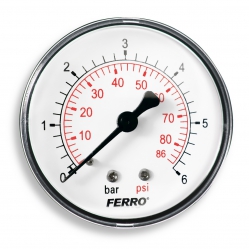 Manometer 63mm 1/4