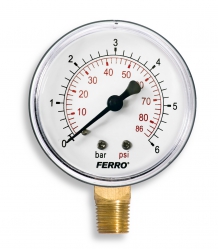 Manometer 63mm 1/4