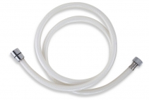Plastová hadica 150 cm biela-chróm
