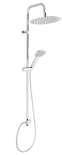 Sprchová súprava k batérii s horným vývodom, chróm