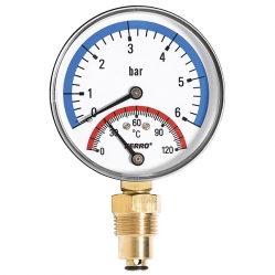 Termomanometer 80mm 1/2